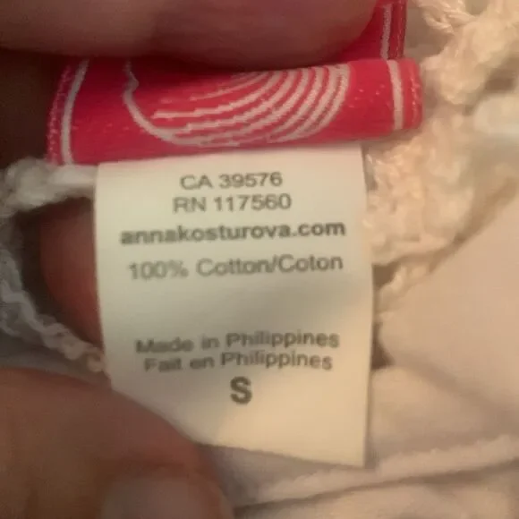 Anna Kosturova Cotillion handmade Crochet Midi Dress - size S - Picture 11 of 11